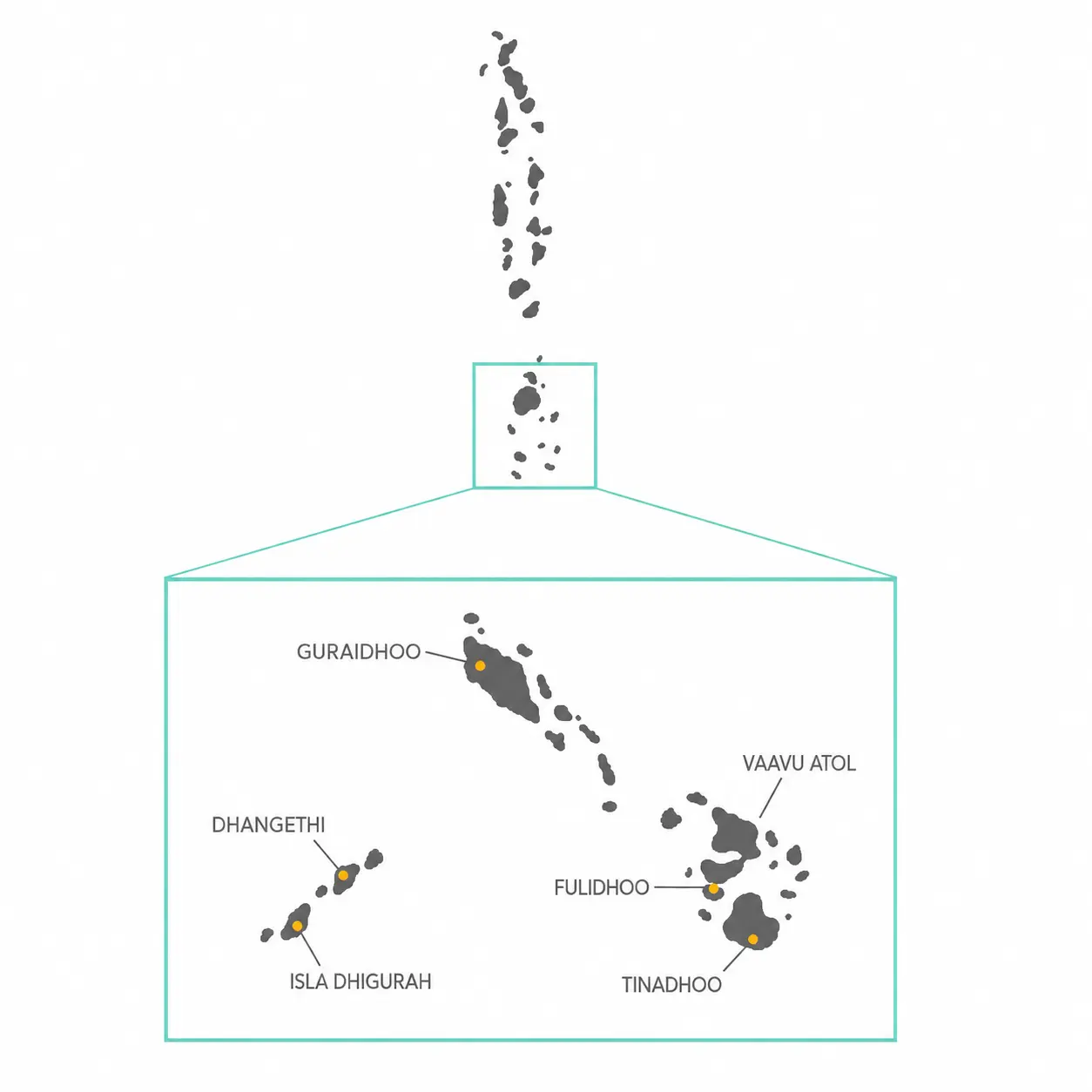 Mapa Maldivas